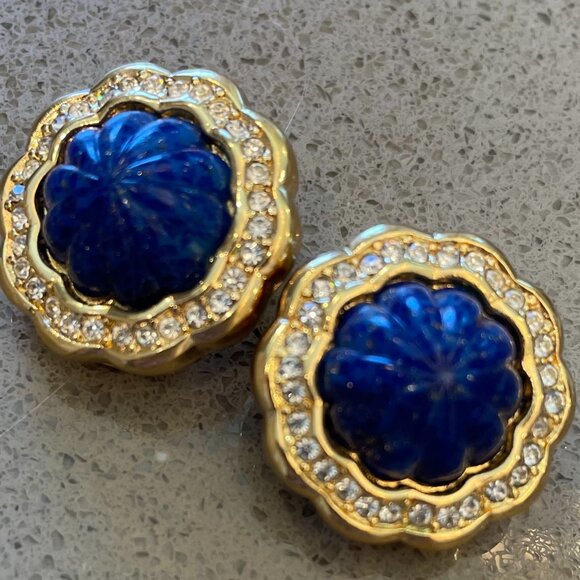Christian Dior Vintage Clip Earrings - Picture 1 of 3